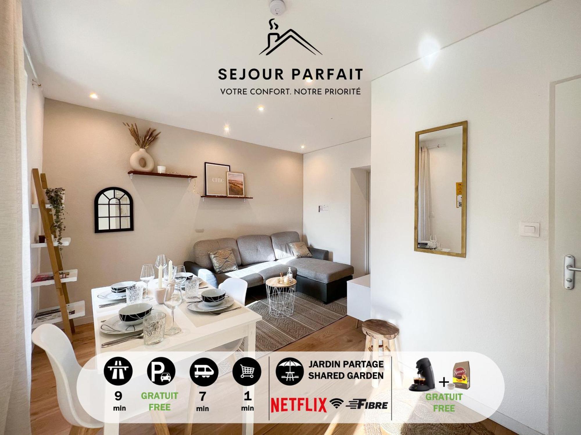 Appart'Hotel Le Tilleul - Netflix, Jardin Et Fibre Optique Belfort Buitenkant foto